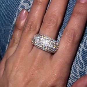14k white gold diamond ring